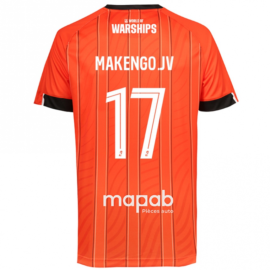 Hombre Fútbol Camiseta Jean-Victor Makengo #17 Naranja 1ª Equipación 2024/25 México