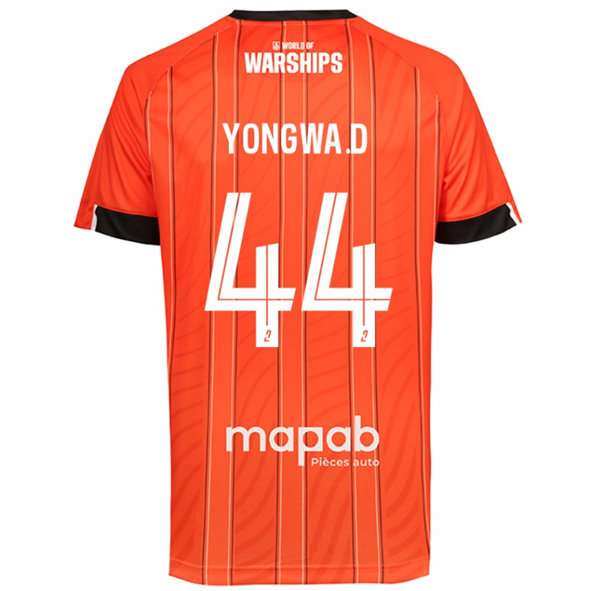 Hombre Fútbol Camiseta Darlin Yongwa #44 Naranja 1ª Equipación 2024/25 México