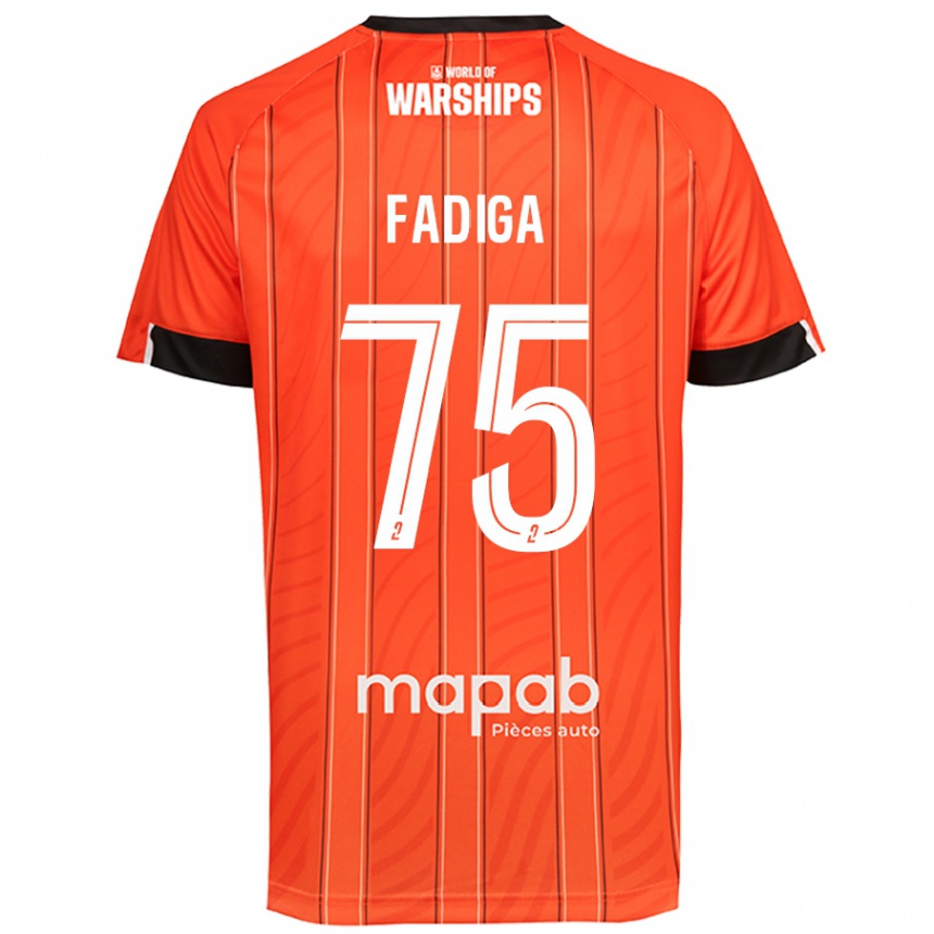 Hombre Fútbol Camiseta Bandiougou Fadiga #75 Naranja 1ª Equipación 2024/25 México