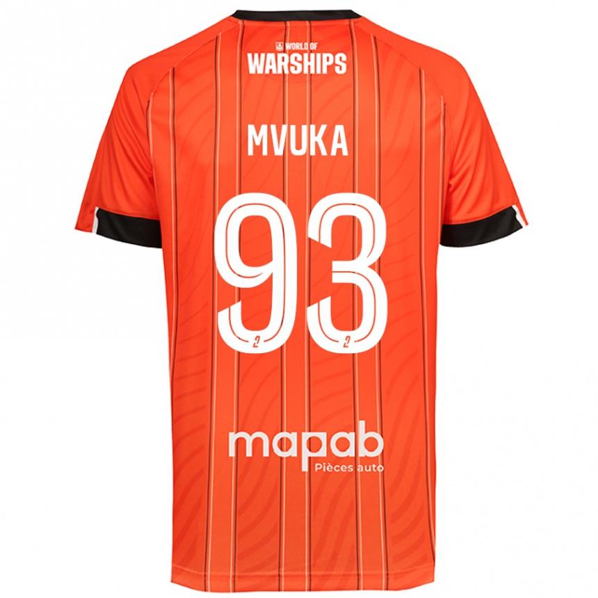 Hombre Fútbol Camiseta Joel Mvuka #93 Naranja 1ª Equipación 2024/25 México