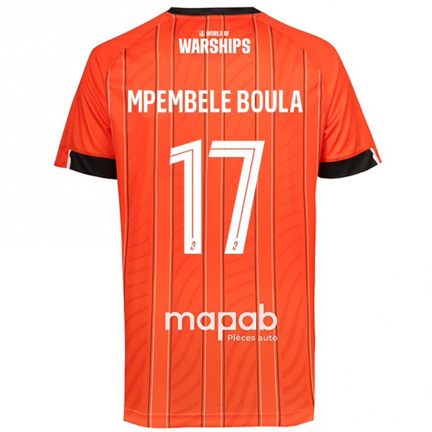 Hombre Fútbol Camiseta Exaucé Mpembele Boula #17 Naranja 1ª Equipación 2024/25 México