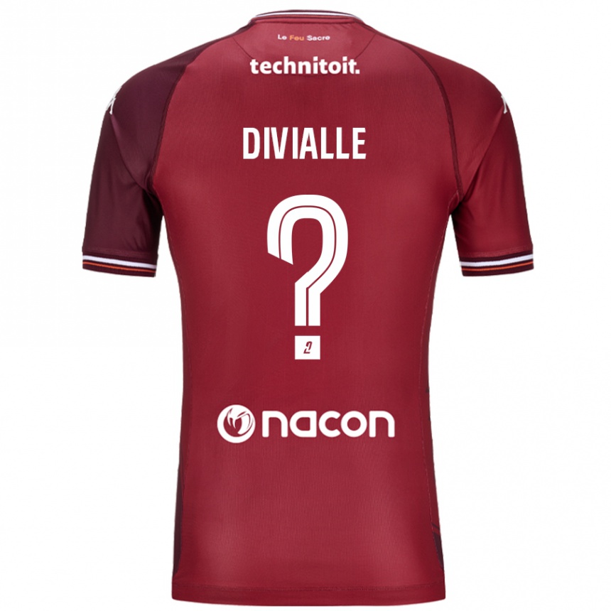 Hombre Fútbol Camiseta Charles Divialle #0 Rojo Granata 1ª Equipación 2024/25 México