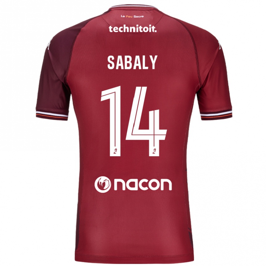 Hombre Fútbol Camiseta Cheikh Sabaly #14 Rojo Granata 1ª Equipación 2024/25 México