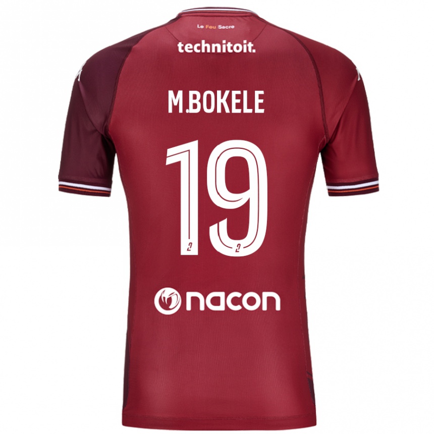 Hombre Fútbol Camiseta Morgan Bokele #19 Rojo Granata 1ª Equipación 2024/25 México