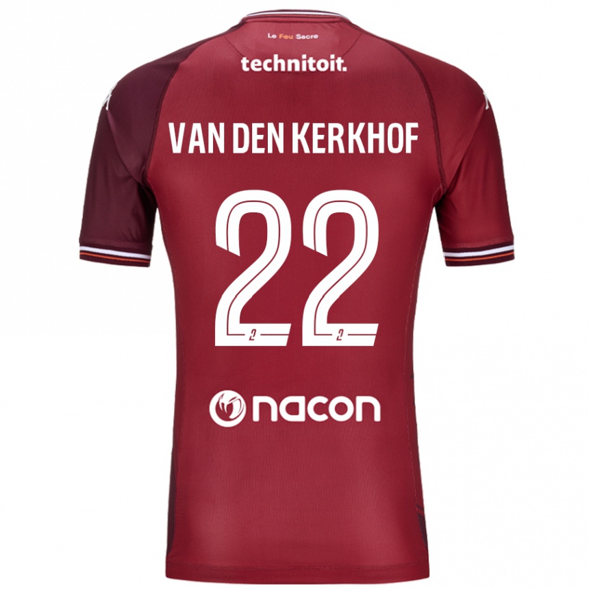 Hombre Fútbol Camiseta Kevin Van Den Kerkhof #22 Rojo Granata 1ª Equipación 2024/25 México