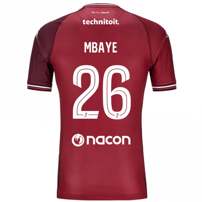 Hombre Fútbol Camiseta Malick Mbaye #26 Rojo Granata 1ª Equipación 2024/25 México