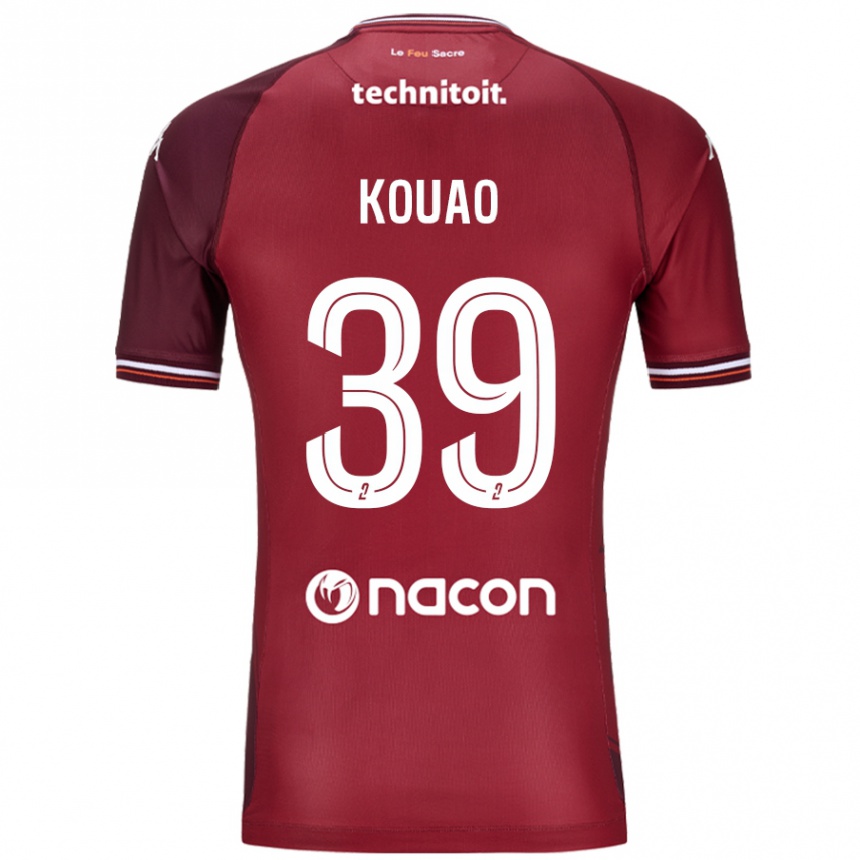 Hombre Fútbol Camiseta Koffi Kouao #39 Rojo Granata 1ª Equipación 2024/25 México