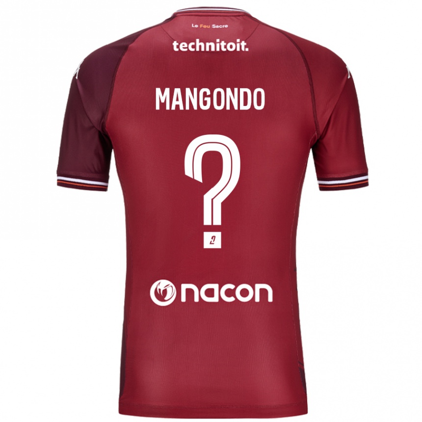 Hombre Fútbol Camiseta Joseph Mangondo #0 Rojo Granata 1ª Equipación 2024/25 México