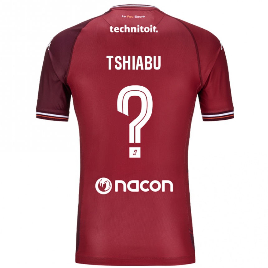 Hombre Fútbol Camiseta Joan Tshiabu #0 Rojo Granata 1ª Equipación 2024/25 México