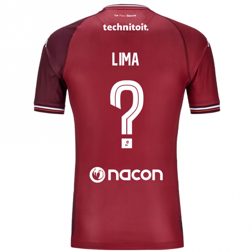 Hombre Fútbol Camiseta Edson Lima #0 Rojo Granata 1ª Equipación 2024/25 México