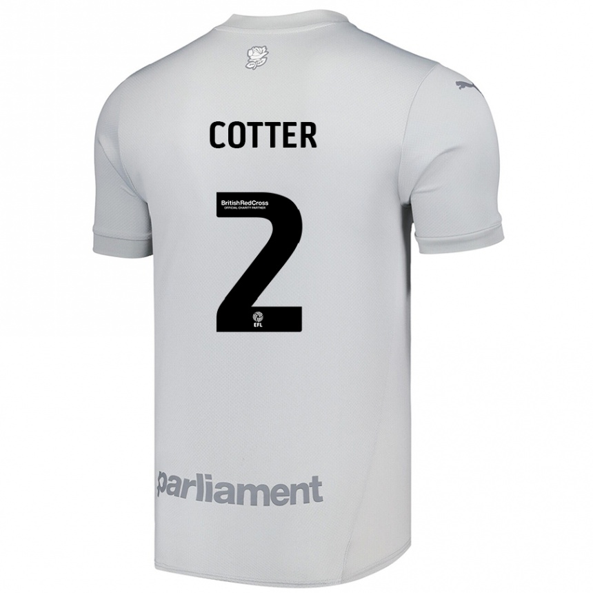 Hombre Fútbol Camiseta Barry Cotter #2 Gris Plata 2ª Equipación 2024/25 México