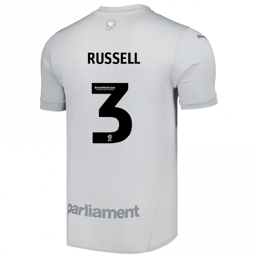 Hombre Fútbol Camiseta Jon Russell #3 Gris Plata 2ª Equipación 2024/25 México