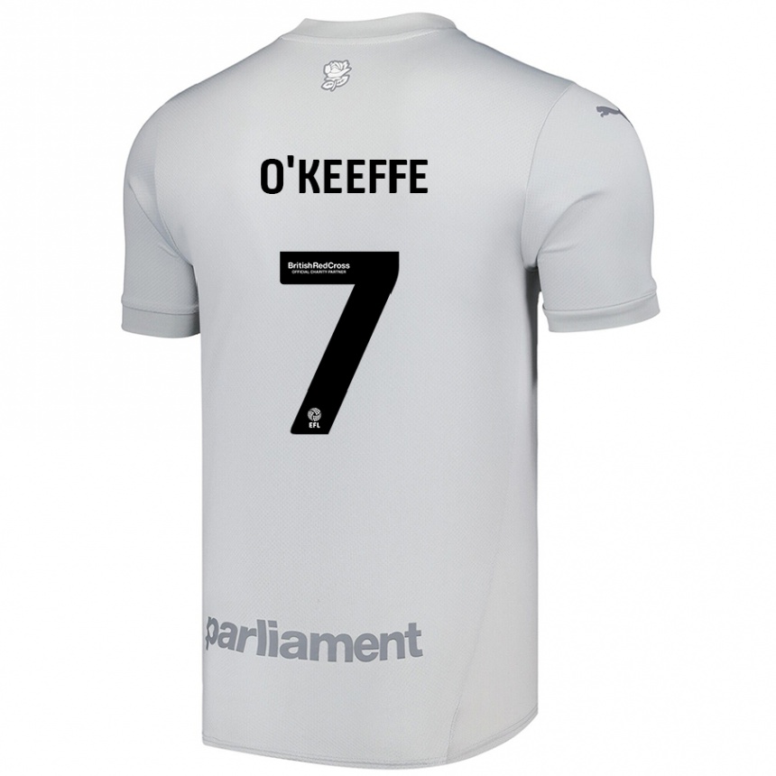 Hombre Fútbol Camiseta Corey O'keeffe #7 Gris Plata 2ª Equipación 2024/25 México