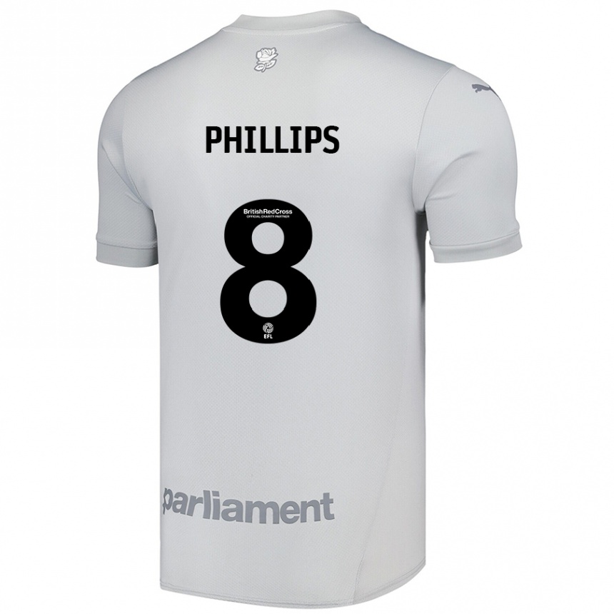 Hombre Fútbol Camiseta Adam Phillips #8 Gris Plata 2ª Equipación 2024/25 México