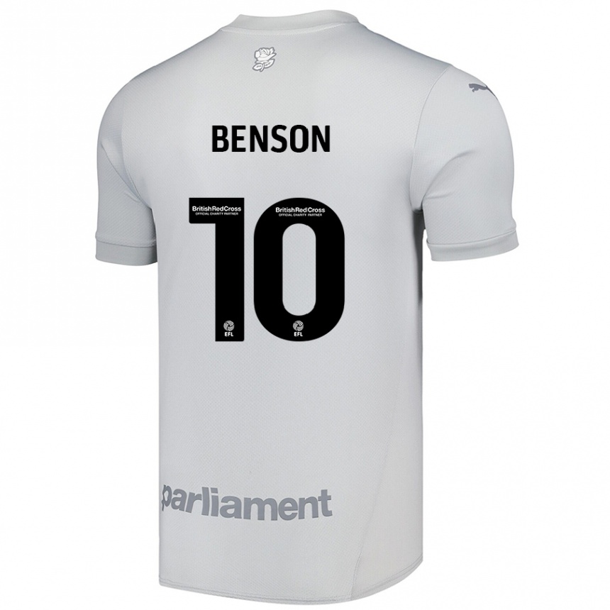 Hombre Fútbol Camiseta Josh Benson #10 Gris Plata 2ª Equipación 2024/25 México