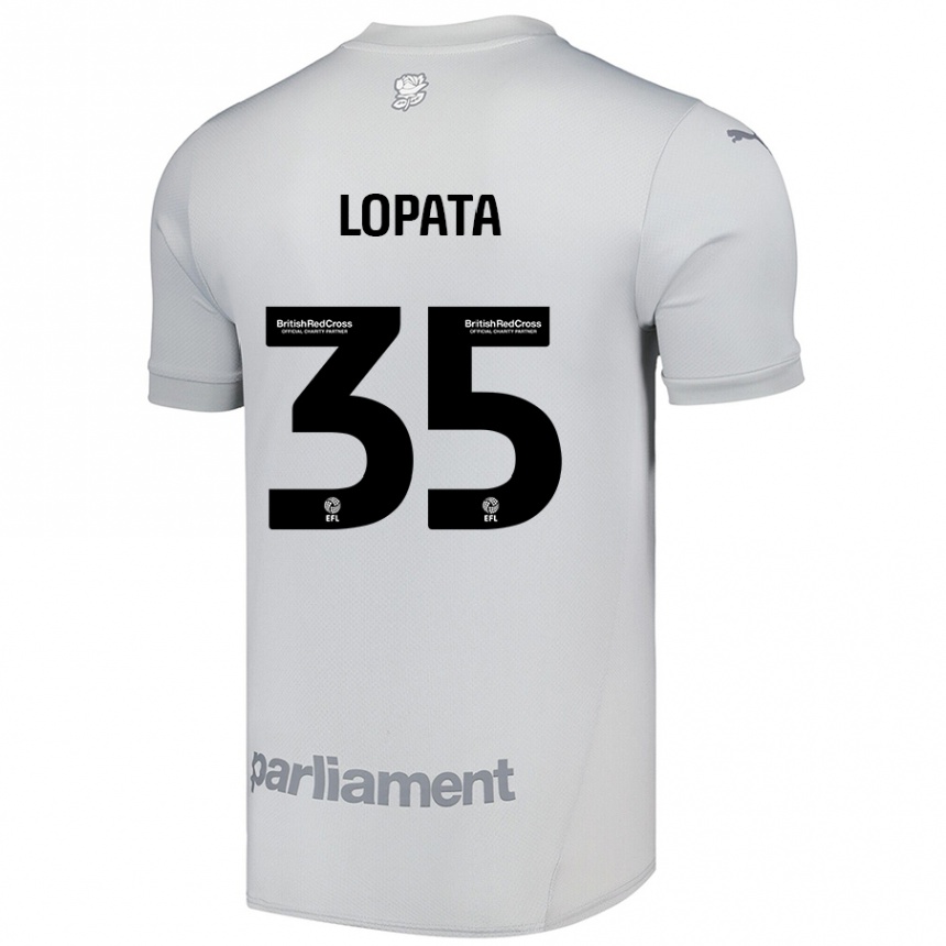 Hombre Fútbol Camiseta Kacper Lopata #35 Gris Plata 2ª Equipación 2024/25 México