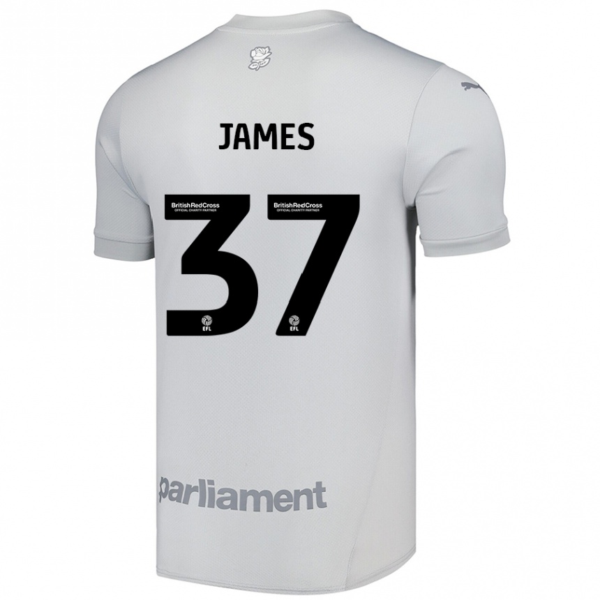 Hombre Fútbol Camiseta Nathan James #37 Gris Plata 2ª Equipación 2024/25 México