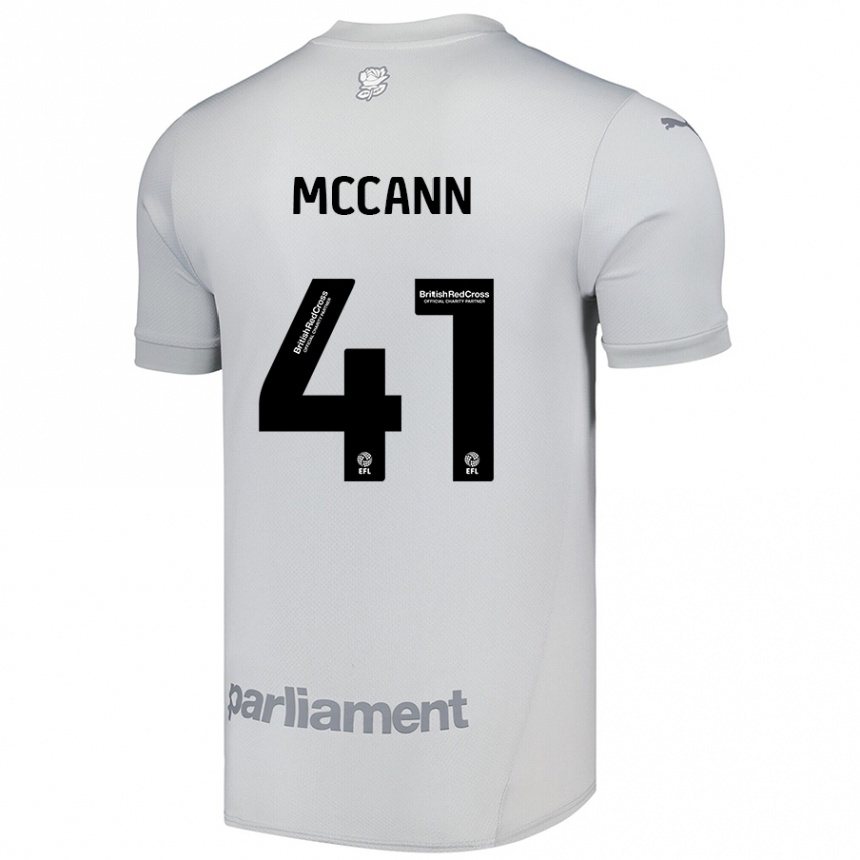 Hombre Fútbol Camiseta Bayley Mccann #41 Gris Plata 2ª Equipación 2024/25 México