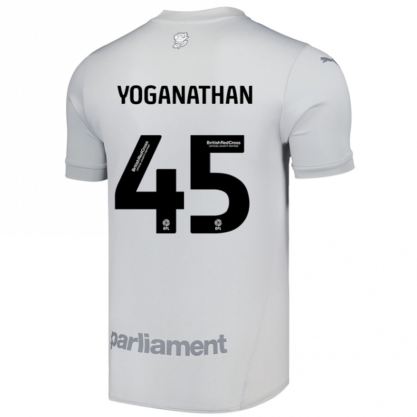 Hombre Fútbol Camiseta Vimal Yoganathan #45 Gris Plata 2ª Equipación 2024/25 México