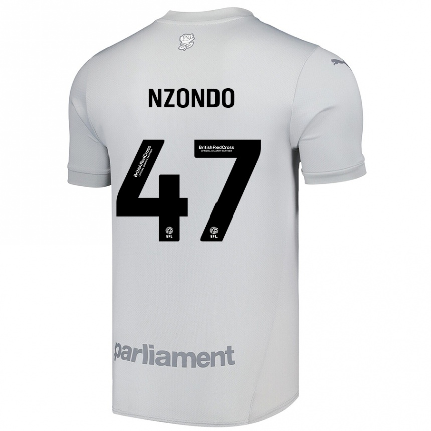 Hombre Fútbol Camiseta Emmaisa Nzondo #47 Gris Plata 2ª Equipación 2024/25 México