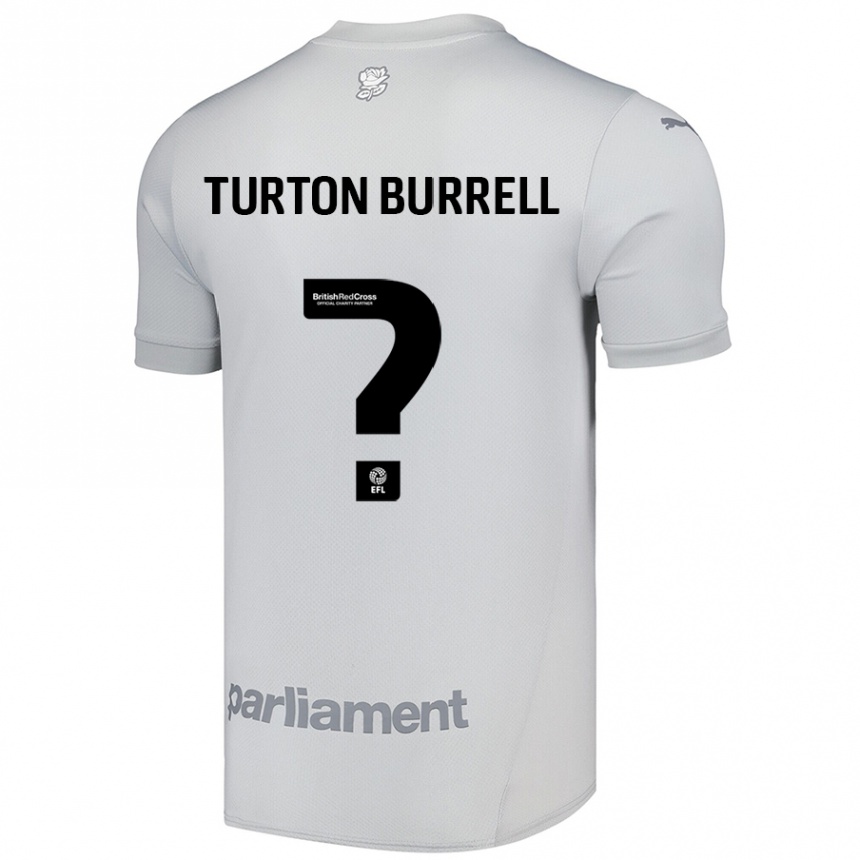 Hombre Fútbol Camiseta Melissa Turton-Burrell #0 Gris Plata 2ª Equipación 2024/25 México