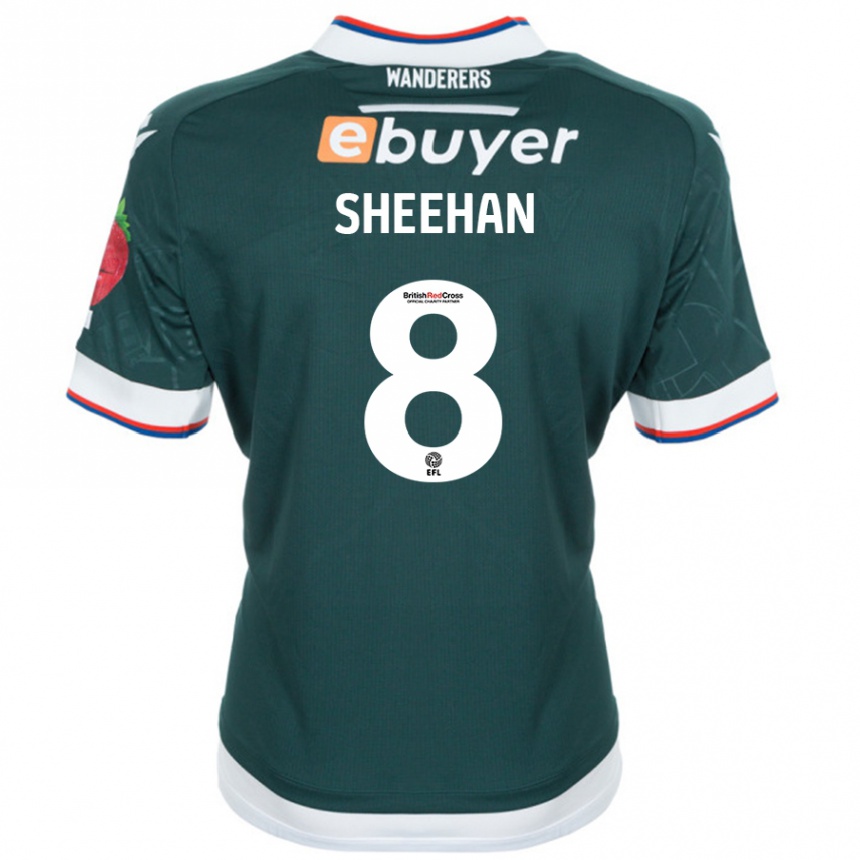 Hombre Fútbol Camiseta Josh Sheehan #8 Verde Oscuro 2ª Equipación 2024/25 México