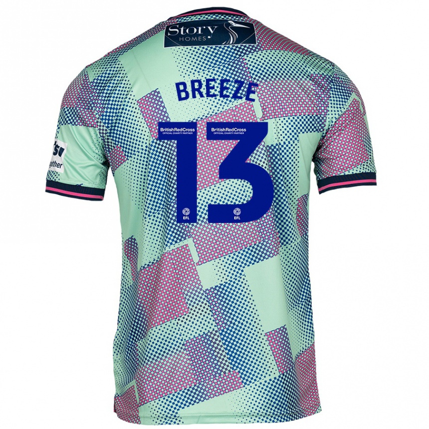 Hombre Fútbol Camiseta Gabriel Breeze #13 Verde 2ª Equipación 2024/25 México