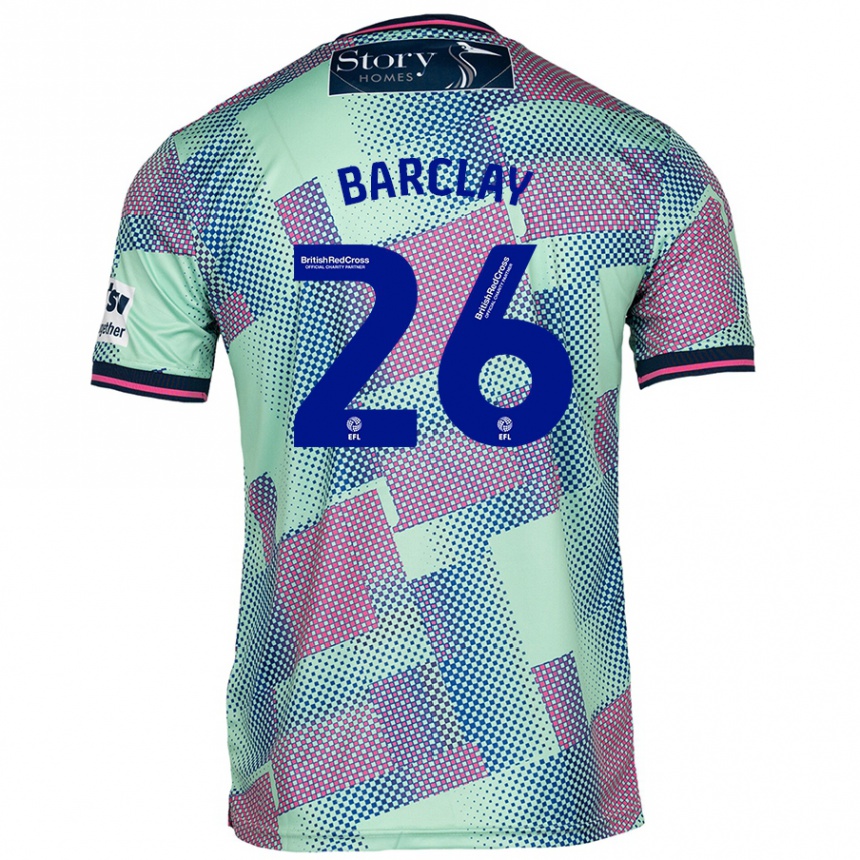 Hombre Fútbol Camiseta Ben Barclay #26 Verde 2ª Equipación 2024/25 México