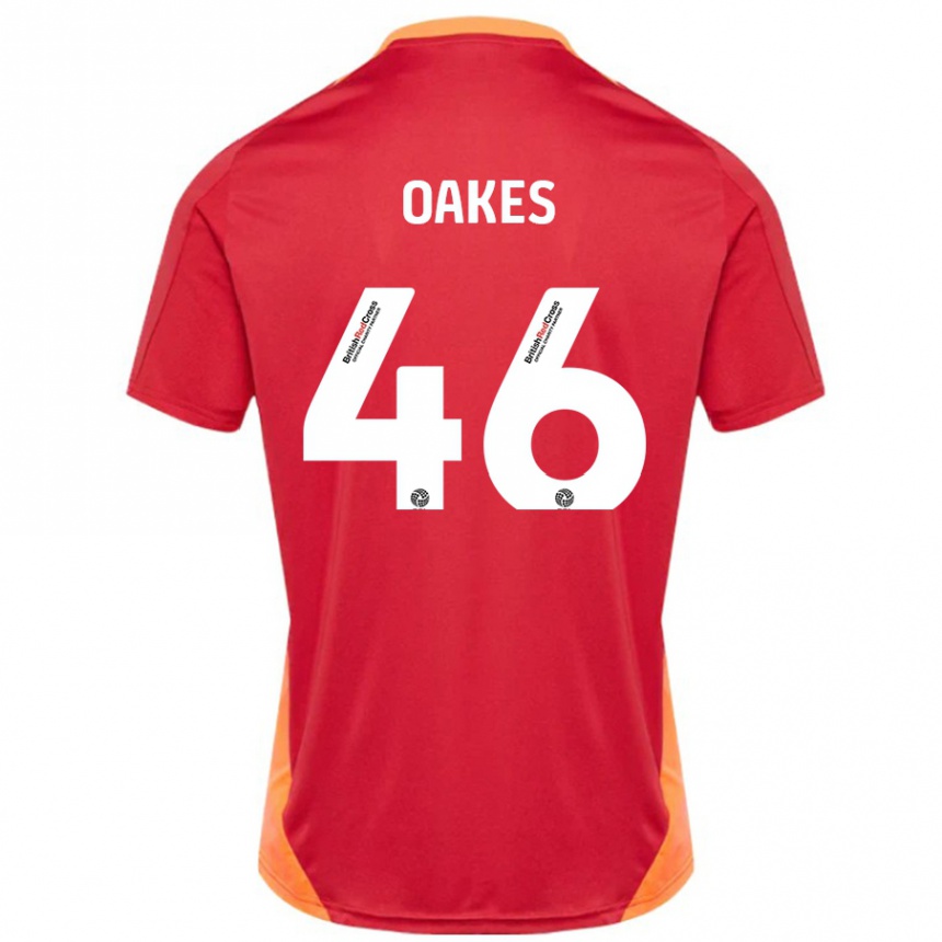 Hombre Fútbol Camiseta Liam Oakes #46 Azul Blanquecino 2ª Equipación 2024/25 México