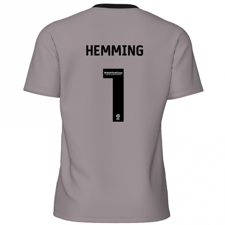 Hombre Fútbol Camiseta Zach Hemming #1 Gris 2ª Equipación 2024/25 México