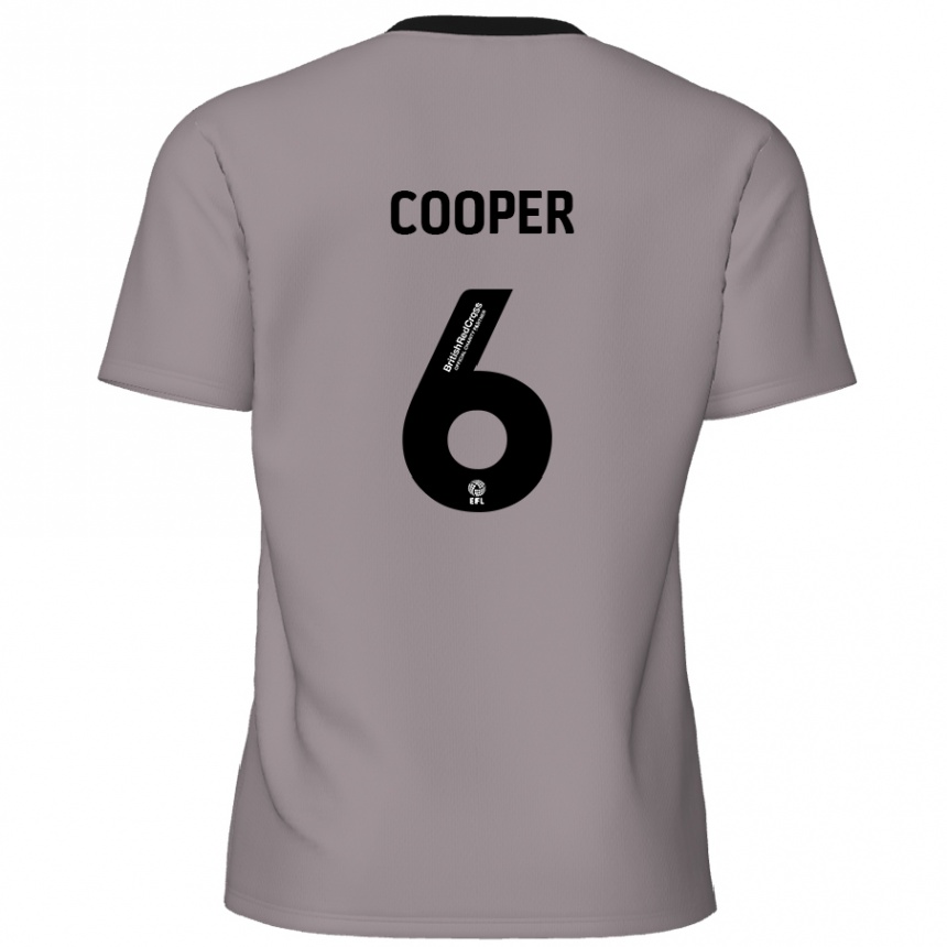 Hombre Fútbol Camiseta Brandon Cooper #6 Gris 2ª Equipación 2024/25 México