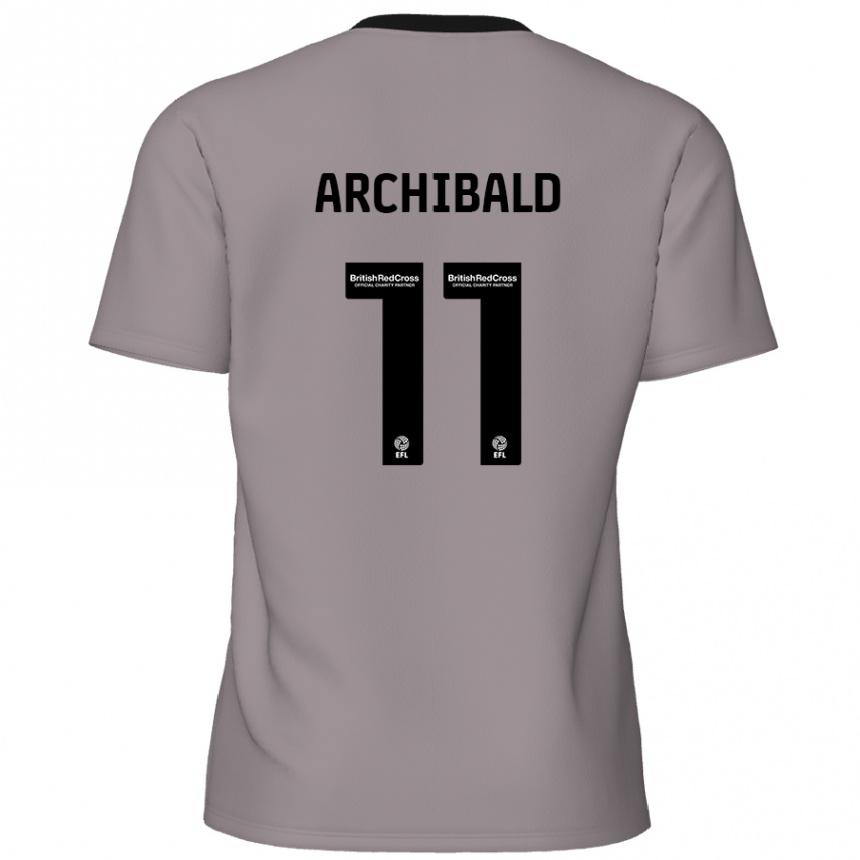 Hombre Fútbol Camiseta Theo Archibald #11 Gris 2ª Equipación 2024/25 México