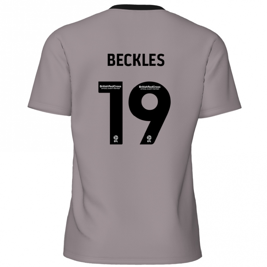 Hombre Fútbol Camiseta Omar Beckles #19 Gris 2ª Equipación 2024/25 México