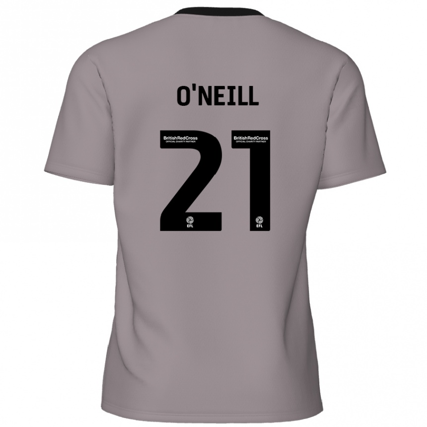 Hombre Fútbol Camiseta Ollie O'neill #21 Gris 2ª Equipación 2024/25 México