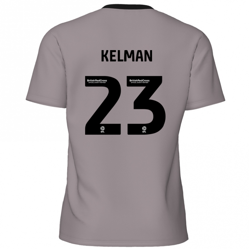 Hombre Fútbol Camiseta Charlie Kelman #23 Gris 2ª Equipación 2024/25 México