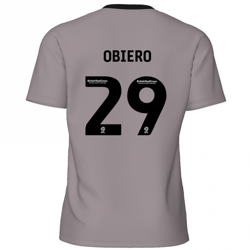 Hombre Fútbol Camiseta Zech Obiero #29 Gris 2ª Equipación 2024/25 México