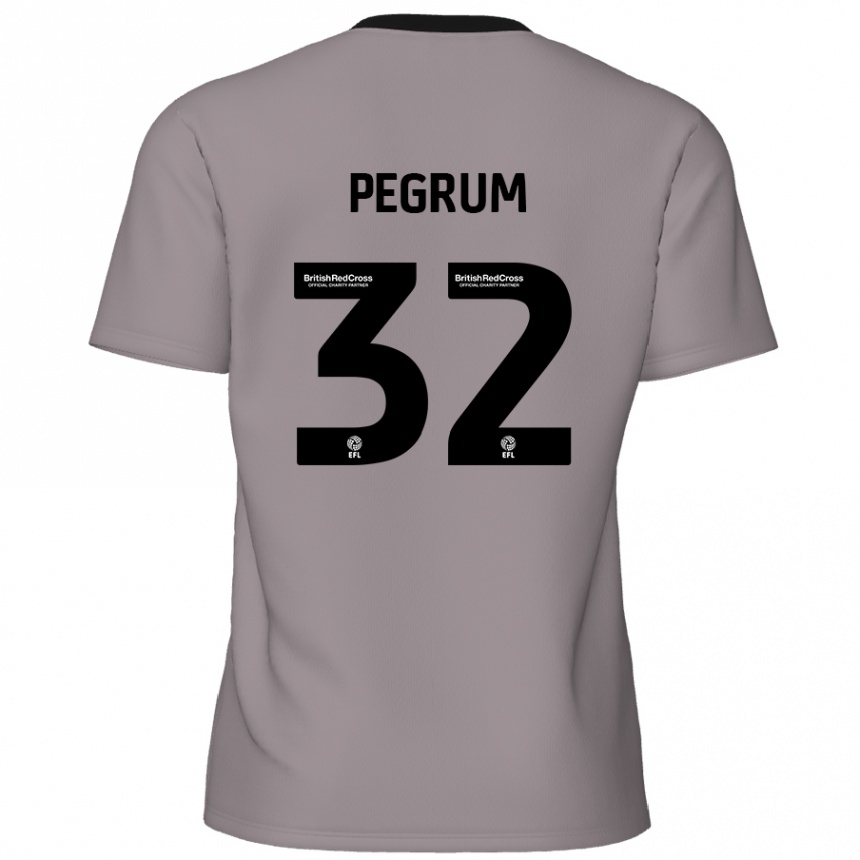 Hombre Fútbol Camiseta Charlie Pegrum #32 Gris 2ª Equipación 2024/25 México