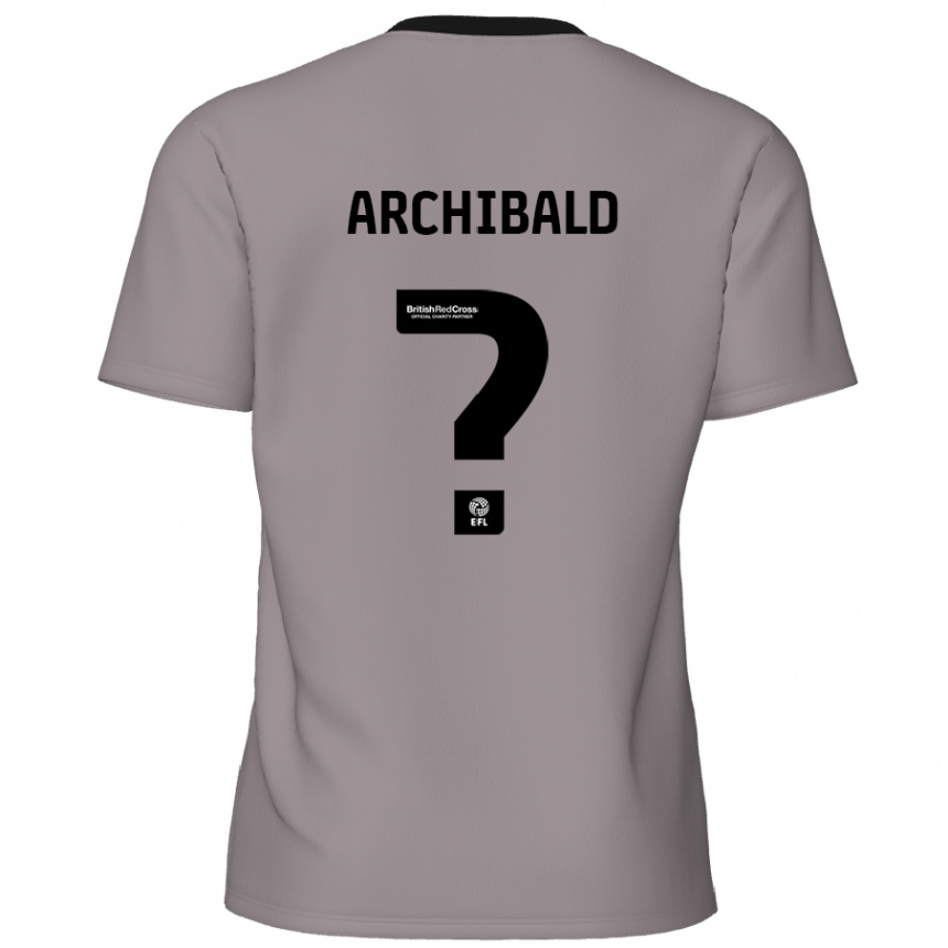 Hombre Fútbol Camiseta Aaron Archibald #0 Gris 2ª Equipación 2024/25 México