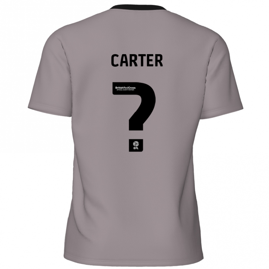 Hombre Fútbol Camiseta Dan Carter #0 Gris 2ª Equipación 2024/25 México