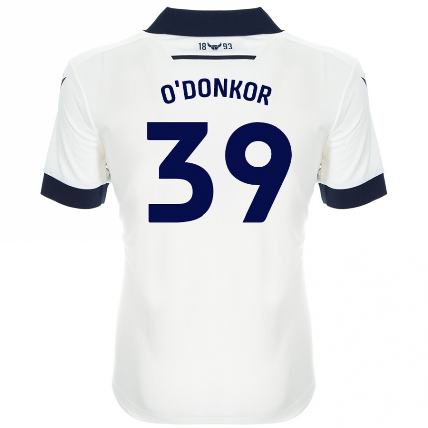 Hombre Fútbol Camiseta Gatlin O'donkor #39 Blanco Azul Marino 2ª Equipación 2024/25 México