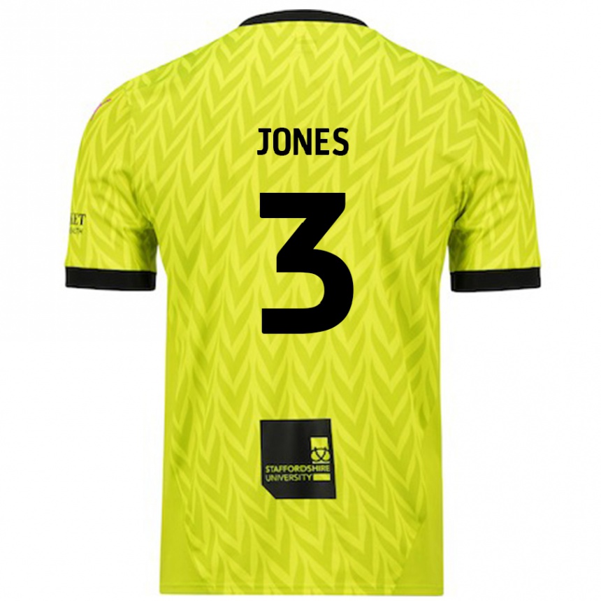 Hombre Fútbol Camiseta Dan Jones #3 Verde Fluorescente 2ª Equipación 2024/25 México