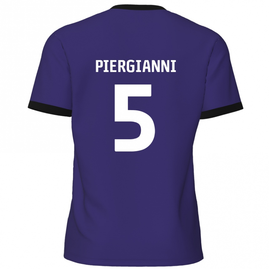 Hombre Fútbol Camiseta Carl Piergianni #5 Púrpura 2ª Equipación 2024/25 México