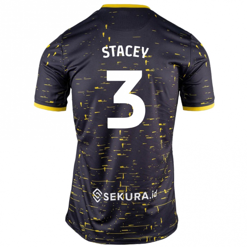 Hombre Fútbol Camiseta Jack Stacey #3 Negro Amarillo 2ª Equipación 2024/25 México