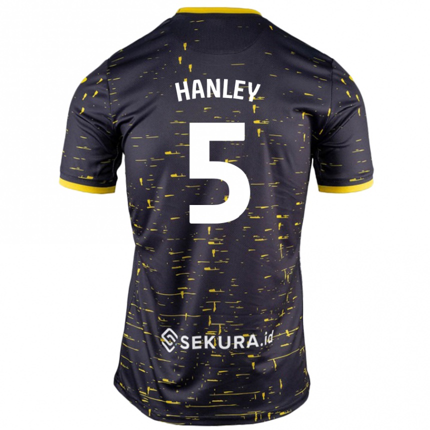 Hombre Fútbol Camiseta Grant Hanley #5 Negro Amarillo 2ª Equipación 2024/25 México