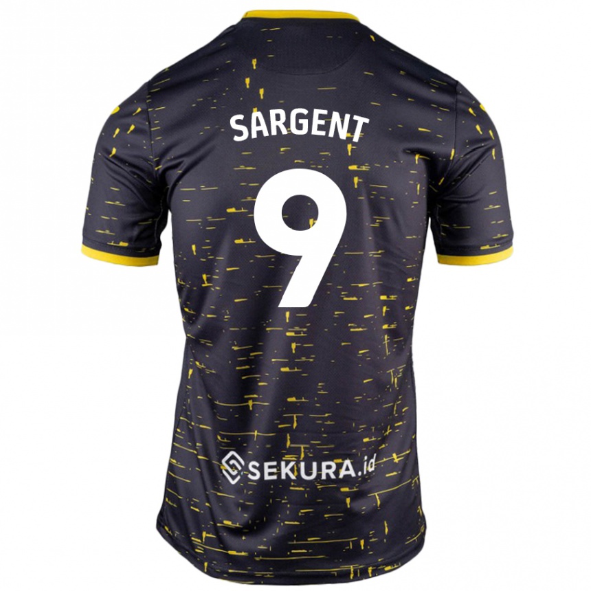 Hombre Fútbol Camiseta Josh Sargent #9 Negro Amarillo 2ª Equipación 2024/25 México