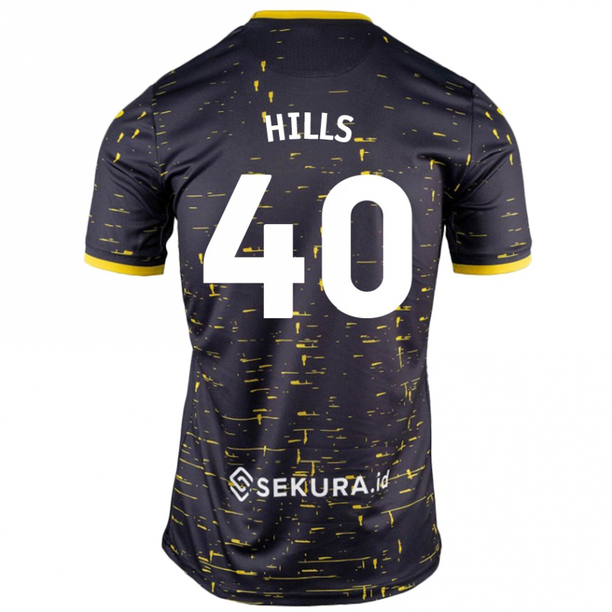 Hombre Fútbol Camiseta Brad Hills #40 Negro Amarillo 2ª Equipación 2024/25 México