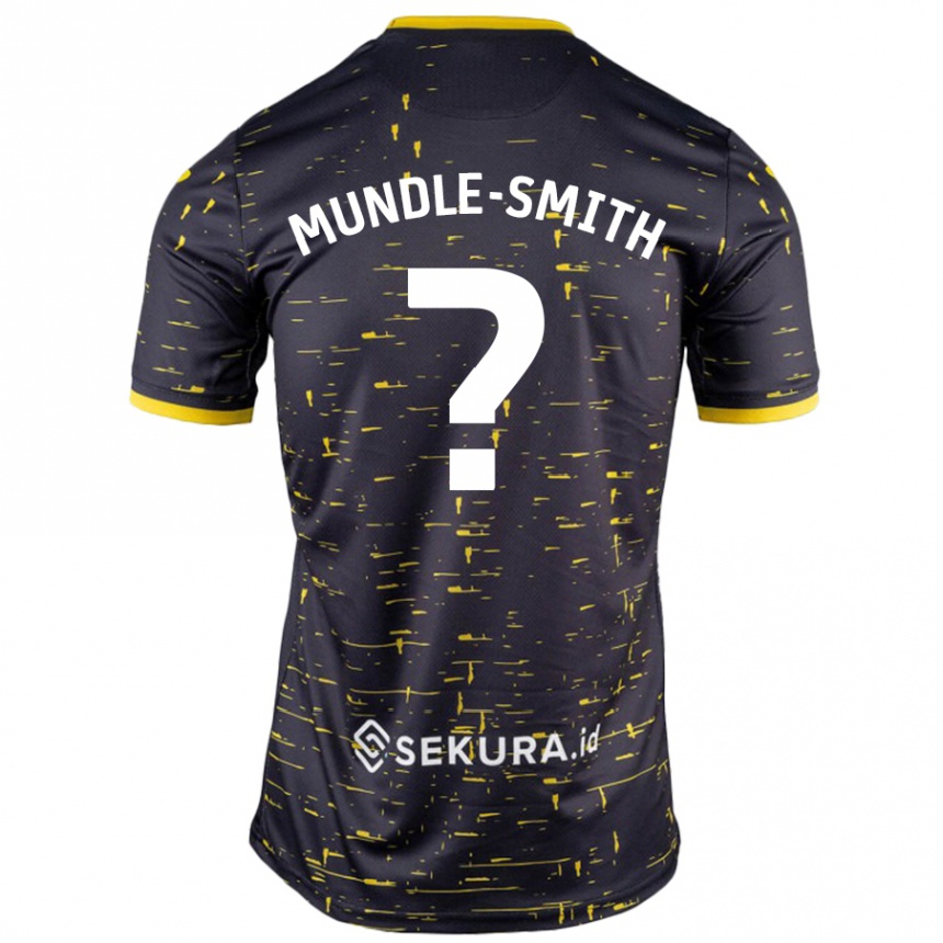 Hombre Fútbol Camiseta Errol Mundle-Smith #0 Negro Amarillo 2ª Equipación 2024/25 México