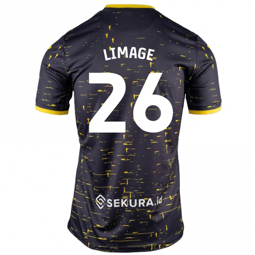 Hombre Fútbol Camiseta Felicity Limage #26 Negro Amarillo 2ª Equipación 2024/25 México