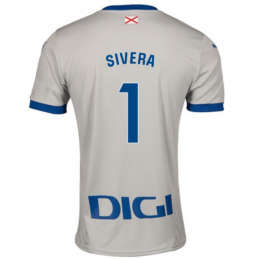 Hombre Fútbol Camiseta Antonio Sivera #1 Gris Claro 2ª Equipación 2024/25 México