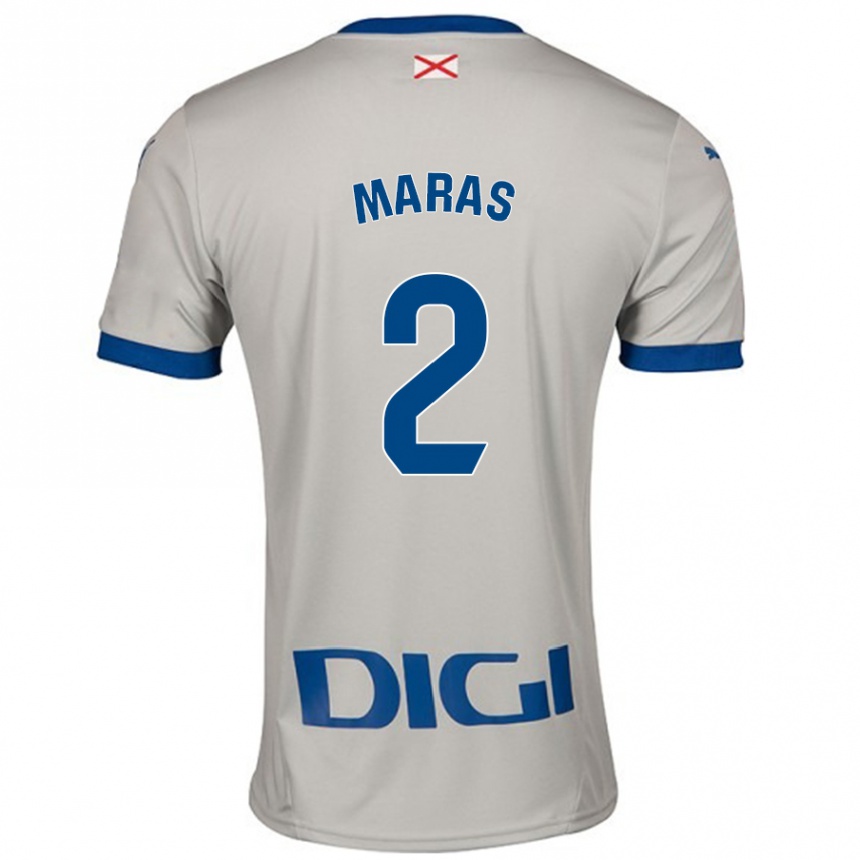 Hombre Fútbol Camiseta Nikola Maras #2 Gris Claro 2ª Equipación 2024/25 México